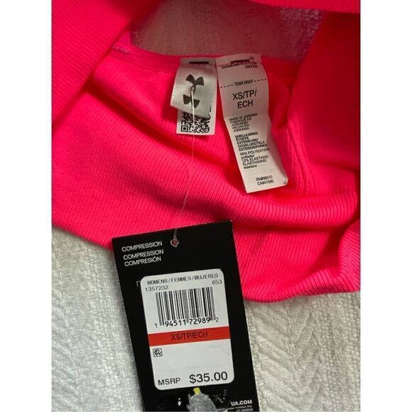 UNDER ARMOUR Women’s XSmall Seamless Low Long Heather Bra - Picture 6 of 14